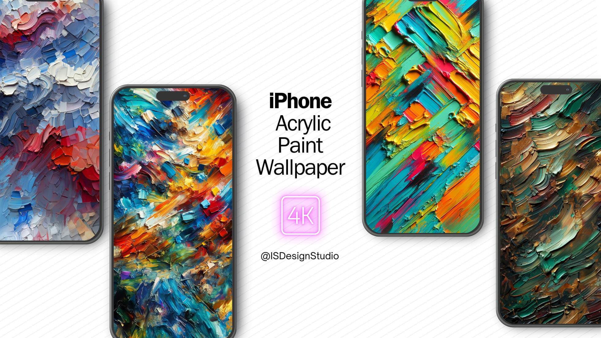 iphone acrylic paint wallpaper pack