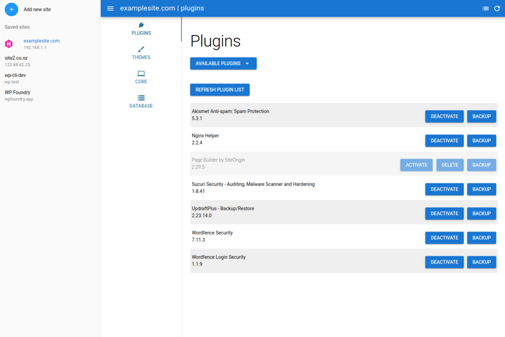 Comprehensive WordPress Management: WP Foundry