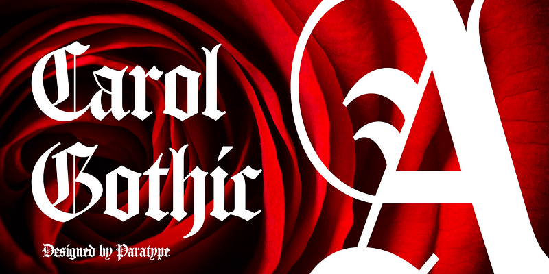 Carol Gothic font