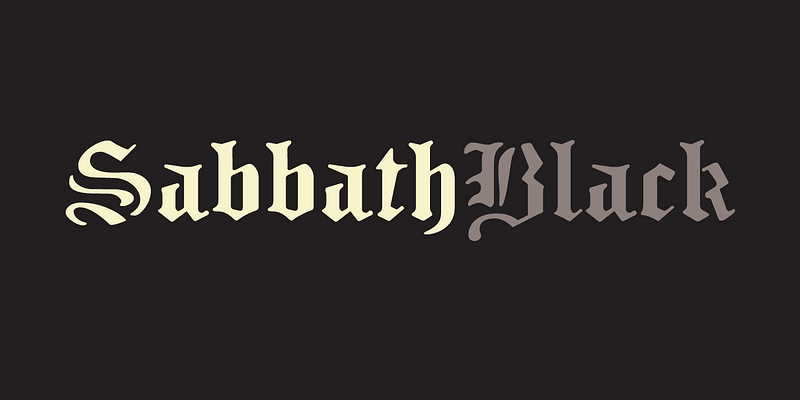 Sabbath Black font