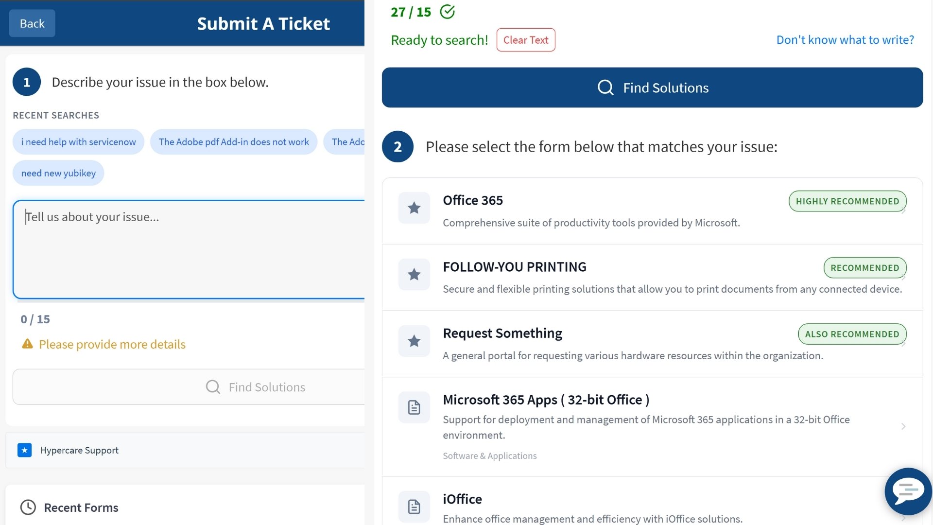 Modern ServiceNow UI/UX Design